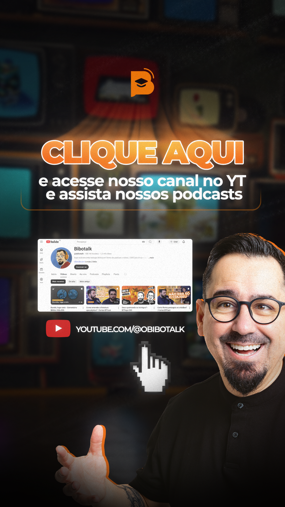 Aqui você encontra teologia bíblica em forma de podcast e vídeos. O BTCast é hoje o podcast referência quando o assunto é teologia, afinal, teologia é nosso esporte!